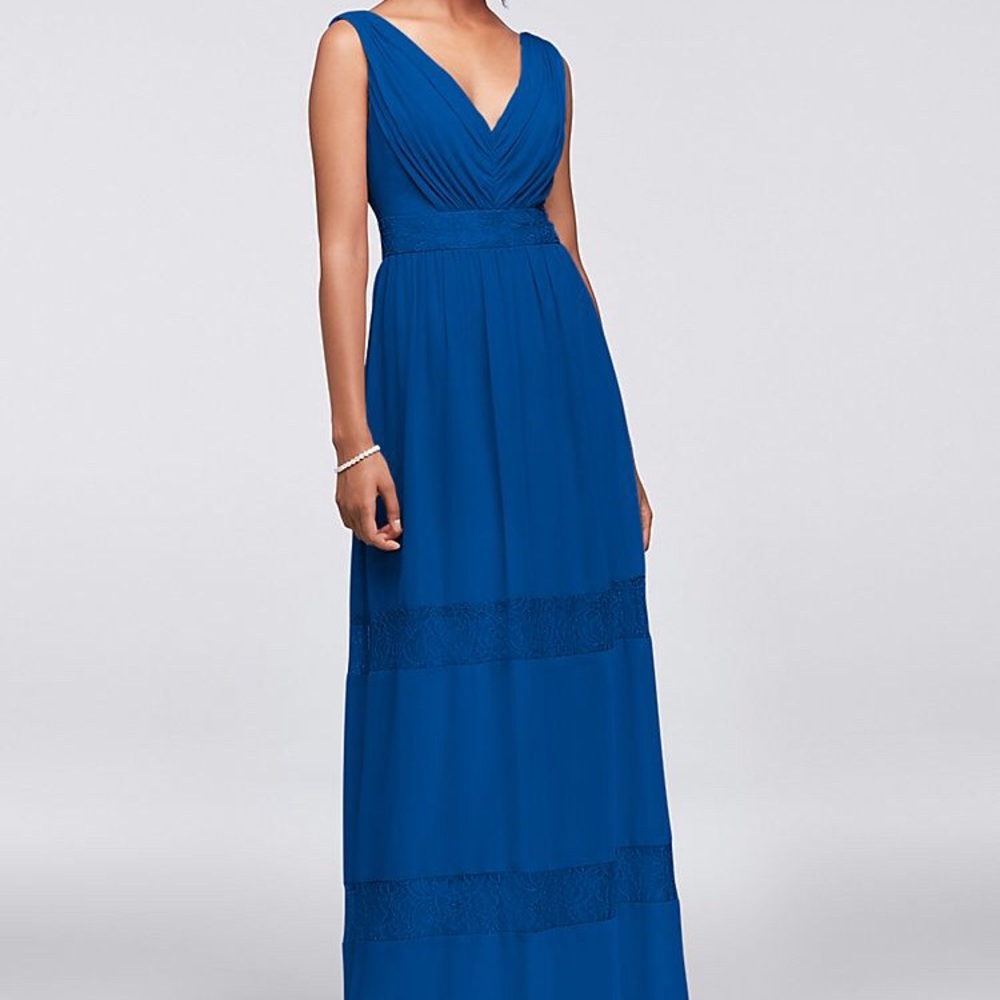 David’s bridal dress in horizon blue